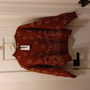 Mango Bandana Sweater in Size XS